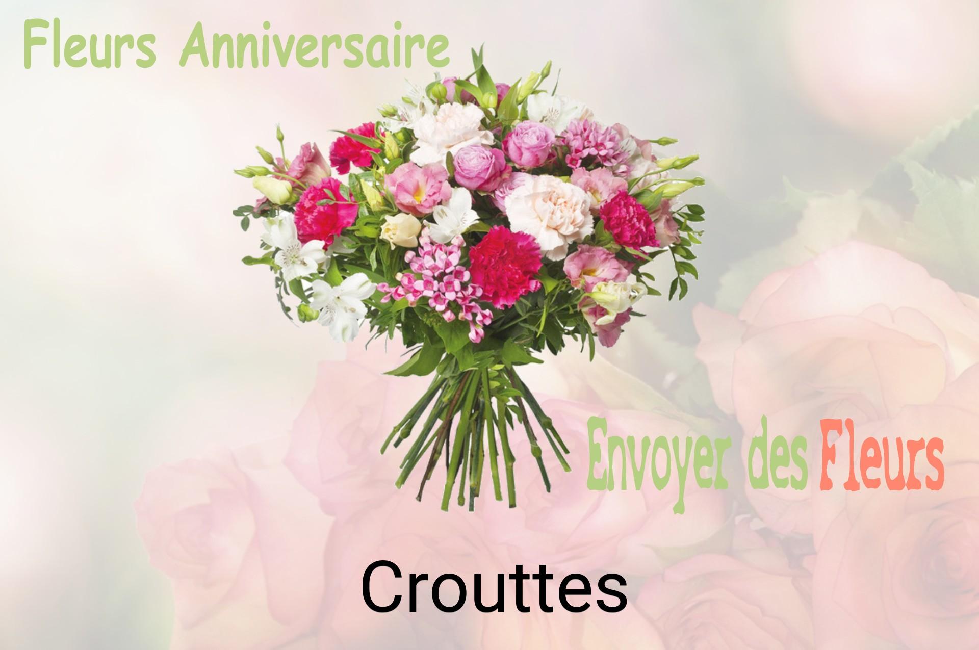 Bouquet de fleurs d’anniversaire livré à Crouttes